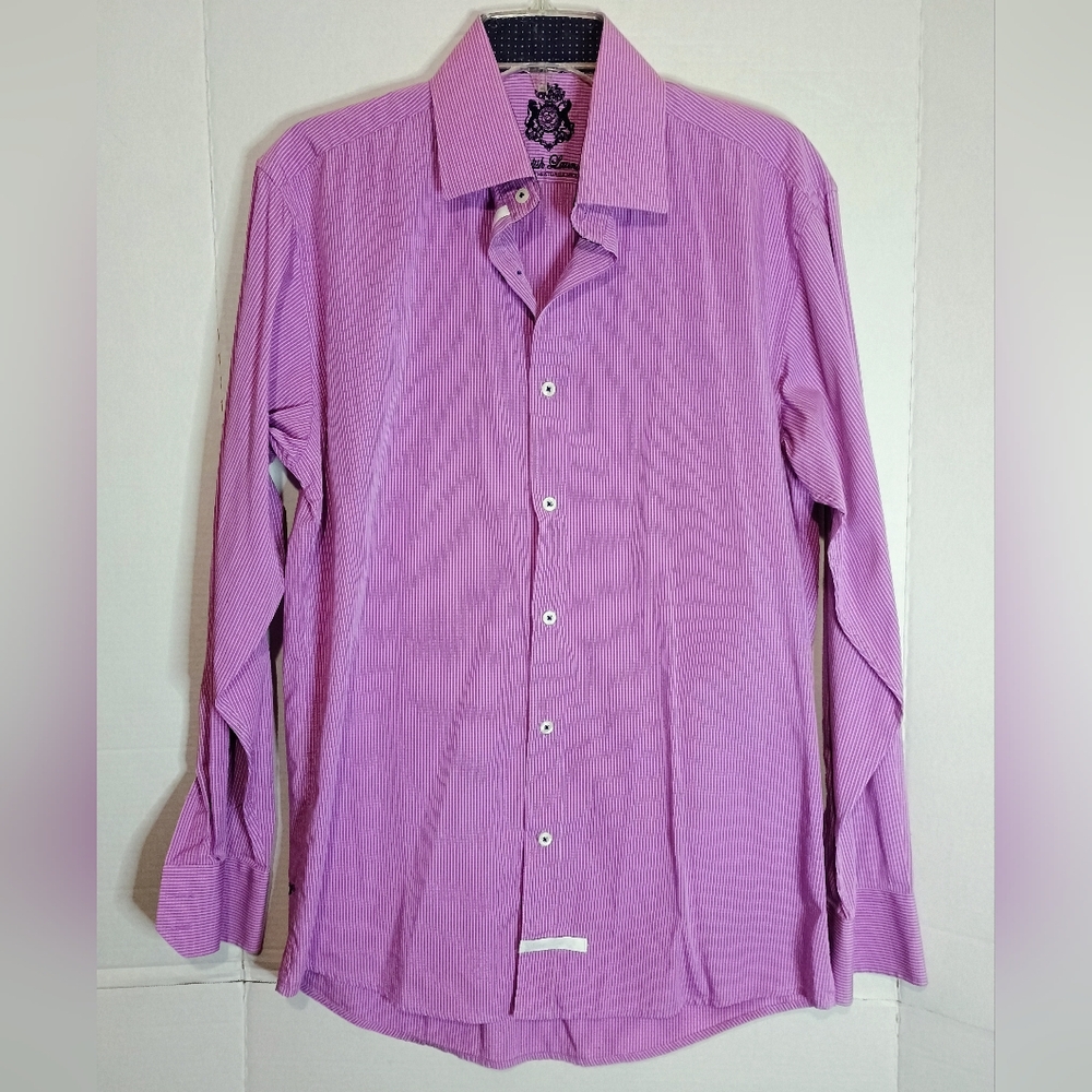 English Laundry Men's Purple Dress Shirt